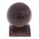 Шар из коричневого обсидиана 8 см на квадратной подставке 121987