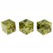 Кубик камень светло-зеленый змеевик 22 мм 123398