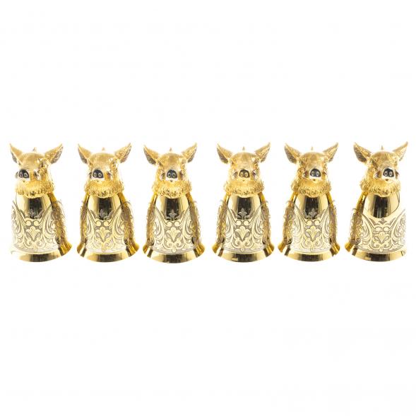 Стопки перевертыши &amp;quot;Кабан&amp;quot; набор 6 шт Златоуст 123669