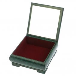 Шкатулка &amp;quot;Букет роз&amp;quot; из змеевика 18х18х8 см