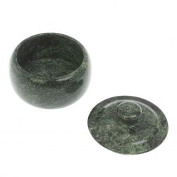 Сахарница из змеевика 10х10х8 см