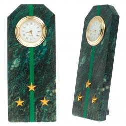 Часы-погон &amp;quot;Старший лейтенант прокуратуры РФ&amp;quot; камень змеевик
