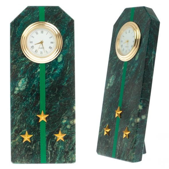 Часы-погон &amp;quot;Старший лейтенант прокуратуры РФ&amp;quot; камень змеевик 129163