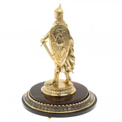 Cтатуэтка &amp;quot;Александр Невский&amp;quot; из бронзы и яшмы