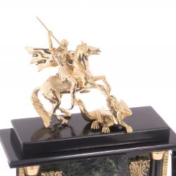 Письменный набор "Георгий Победоносец" из змеевика