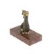 Статуэтка из бронзы на подставке из лемезита &amp;quot;Кошка&amp;quot; 128168