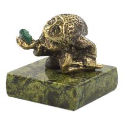 Бронзовая статуэтка &amp;quot;Гном&amp;quot; змеевик