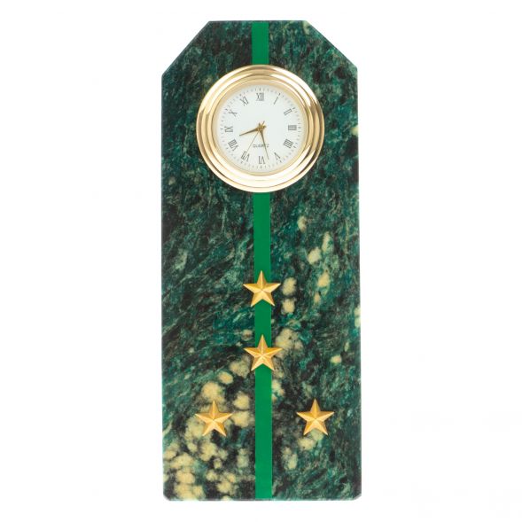 Часы-погон &amp;quot;Капитан прокуратуры РФ&amp;quot; камень змеевик 129164