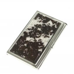 Карманная визитница из камня флогопит