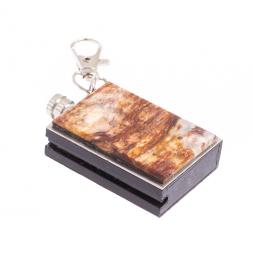 Брелок огниво &amp;quot;Вечная спичка&amp;quot; с накладкой из камня авантюрин 2,8х1,3х5 см