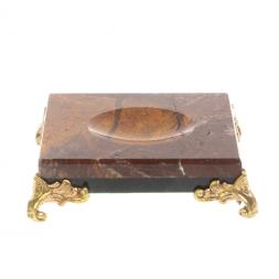 Подставка под шар из яшмы и долерита 7,5х7,5х2,5