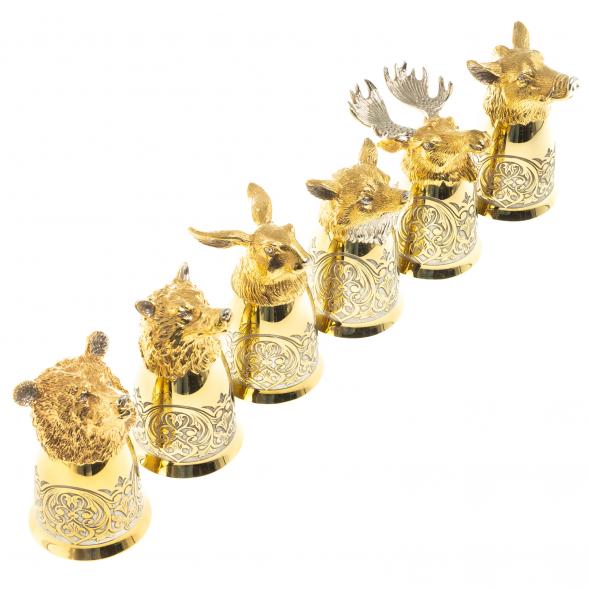 Стопки перевертыши &amp;quot;Лесные звери&amp;quot; набор 6 шт Златоуст 123672