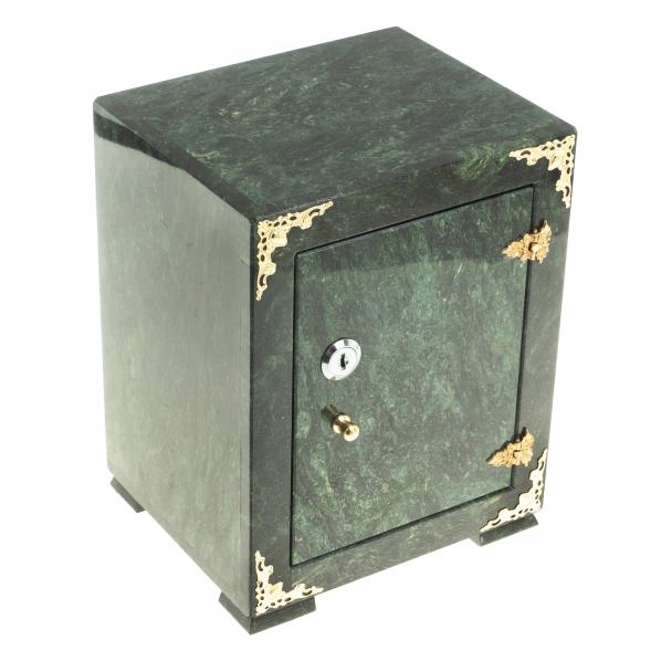 Сейф средний камень змеевик 18,5х16х24,5 см 123758