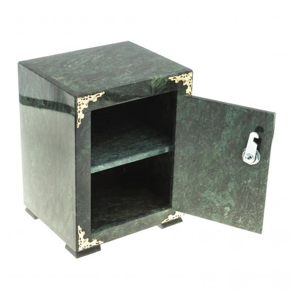 Сейф средний камень змеевик 18,5х16х24,5 см 123758
