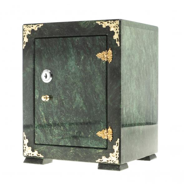 Сейф средний камень змеевик 18,5х16х24,5 см 123758