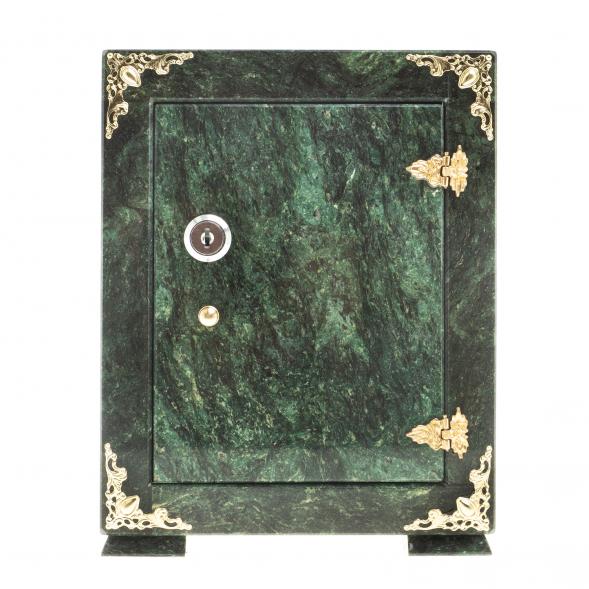 Сейф средний камень змеевик 18,5х16х24,5 см 123758