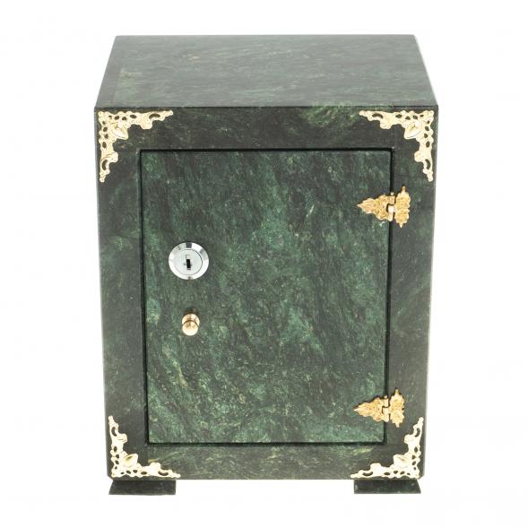 Сейф средний камень змеевик 18,5х16х24,5 см 123758