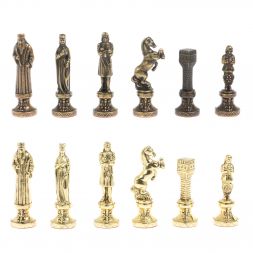 Шахматы подарочные "Ренессанс" доска 36х36 см мрамор / змеевик