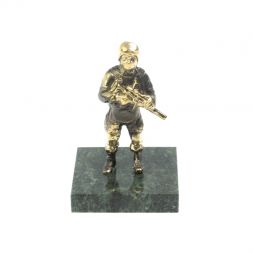 Статуэтка &amp;quot;Солдат-спецназовец&amp;quot; из бронзы