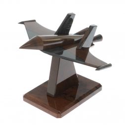 Сувенир "Самолет СУ - 30" из коричневого обсидиана