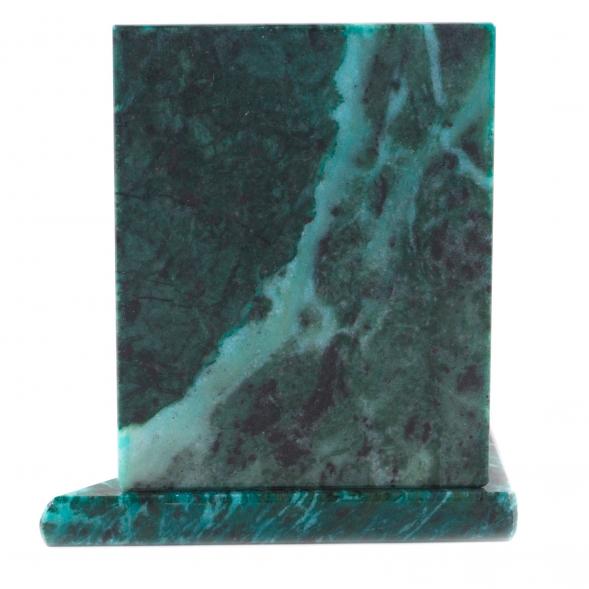 Икона с подсвечником Спиридон Тримифунтский из змеевика малая 120977