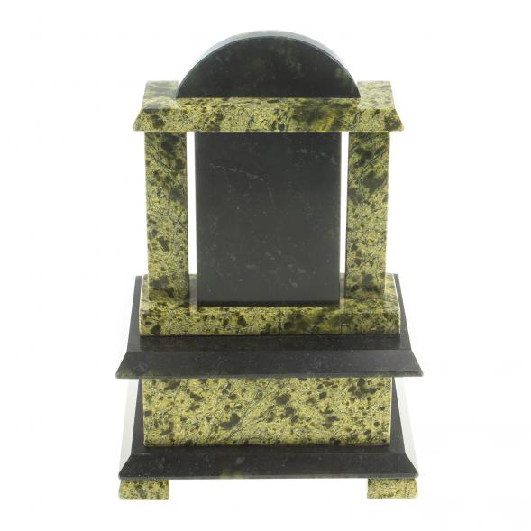 Часы со шкатулкой из натурального змеевика 112002