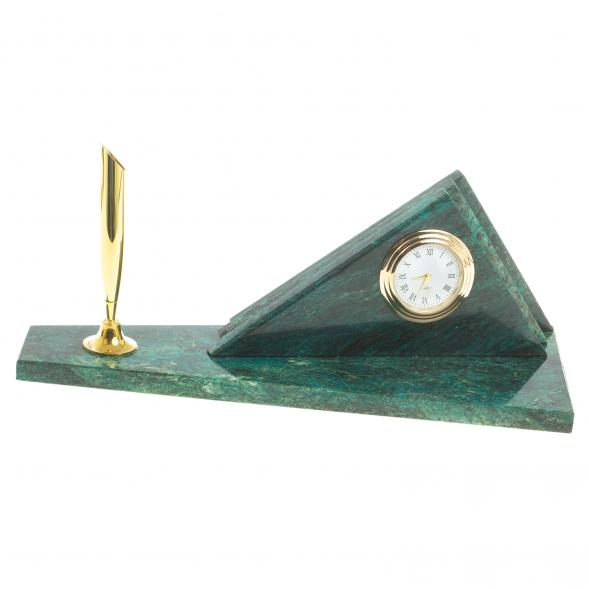 Визитница настольная &amp;quot;Горки&amp;quot; змеевик 113469