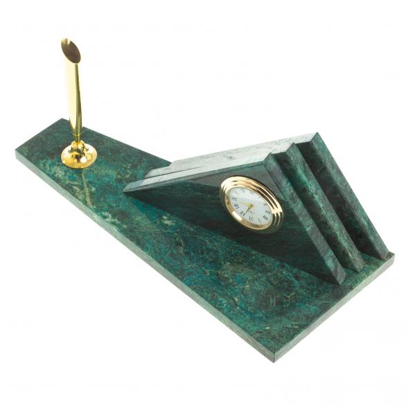 Визитница настольная &amp;quot;Горки&amp;quot; змеевик 113469