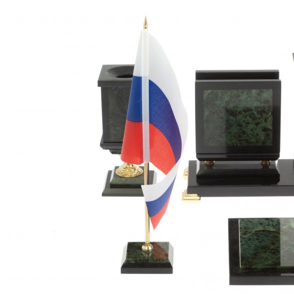 Письменный прибор &amp;quot;Лев&amp;quot; из нефрита на ножках 127239