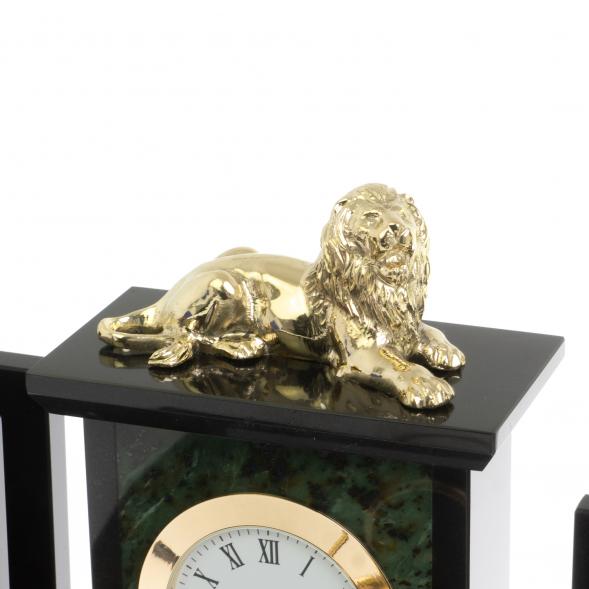 Письменный прибор &amp;quot;Лев&amp;quot; из нефрита на ножках 127239