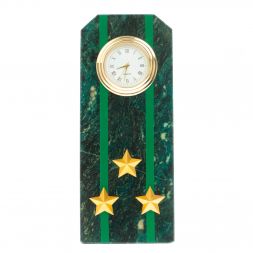 Часы-погон &amp;quot;Полковник прокуратуры РФ&amp;quot; камень змеевик