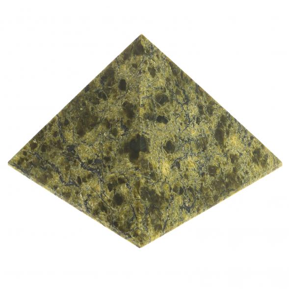 Пирамида 5,5х5,5х5 см камень змеевик 113755