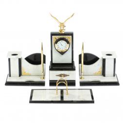 Настольный прибор из камня &amp;quot;Горный орел&amp;quot; мрамор