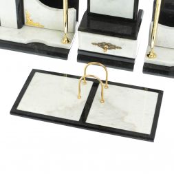 Настольный прибор из камня &amp;quot;Горный орел&amp;quot; мрамор