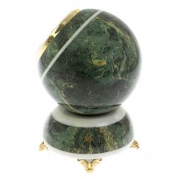 Настольные часы &amp;quot;Антистресс&amp;quot; с ящерицей из змеевика 13,5 см