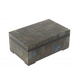Шкатулка из лабрадорита 11,5х7,5х5 см