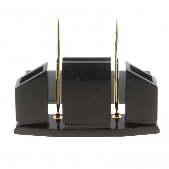 Письменный набор &amp;quot;Супер&amp;quot; с гербом РФ камень лемезит 124523