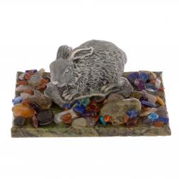 Сувенир &amp;quot;Кролик&amp;quot; из мрамолита