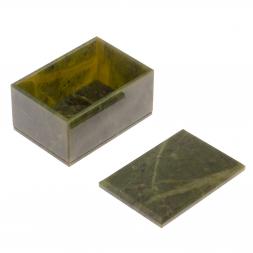 Шкатулка из нефрита 10х7х5,5 см