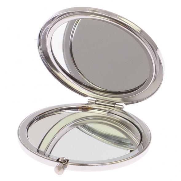 Карманное зеркальце из камня офит цвет серебро 126162