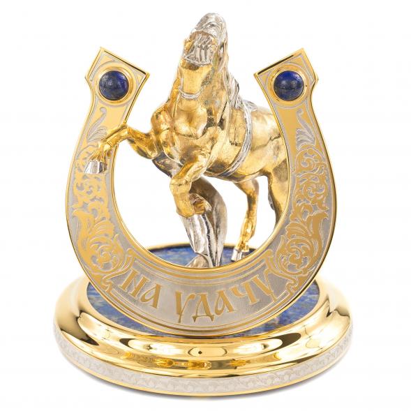 Сувенир &amp;quot;Подкова на удачу&amp;quot; лазурит 116111