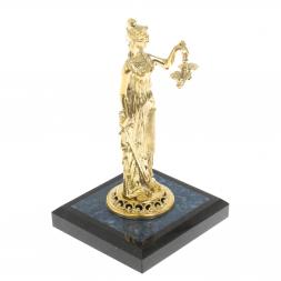 Статуэтка &amp;quot;Фемида&amp;quot;  на подставке из лазурита