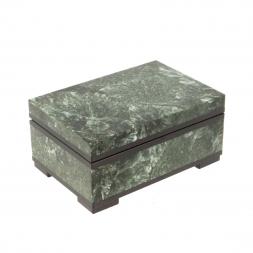 Шкатулка из камня серафинит 9,5х6,5х4,5 см