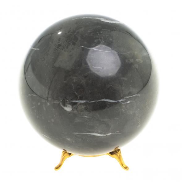 Шар из черного мрамора 11 см 123597