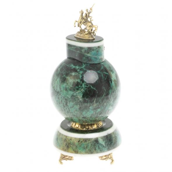 Часы &amp;quot;Георгий Победоносец&amp;quot; из шабровского змеевика 127087