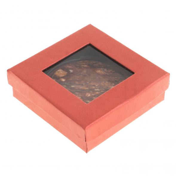 Зеркало круглое из камня авантюрин цвет серебро 122775