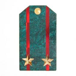 Сувенирный магнит &quot;Погон Подполковник ВС&quot; камень змеевик