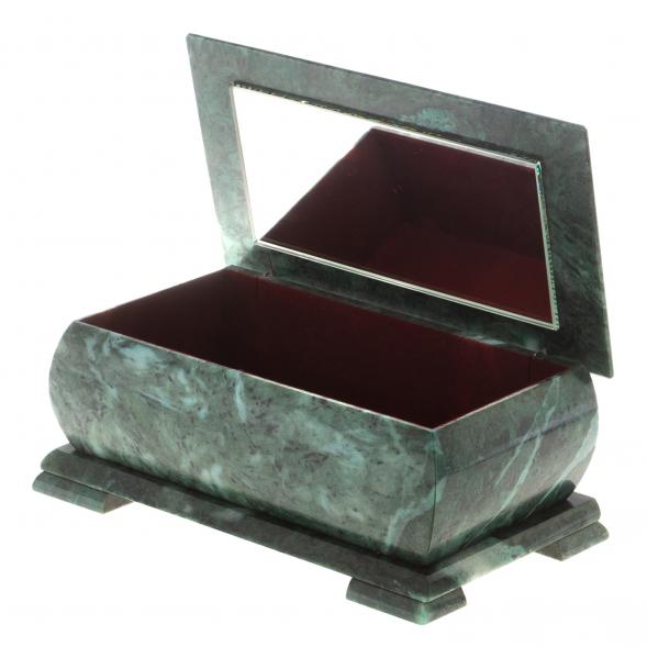 Шкатулка &amp;quot;Хозяйка медной горы - Урал&amp;quot; змеевик 25х13,5х11 см 124666