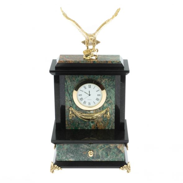 Часы &amp;quot;Орел&amp;quot; с ящиком из березита 128429