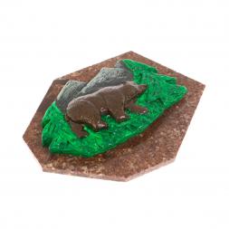 Магнит "Медведь идет" змеевик